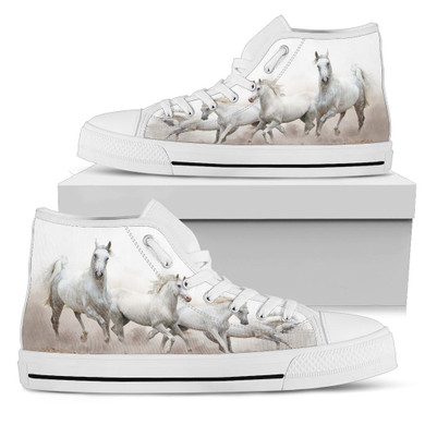 White Horse Women's High Top Shoe
