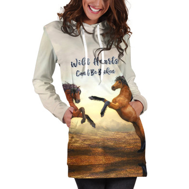 WILD HEARTS CAN'T BE BROKEN HOODIE DRESS