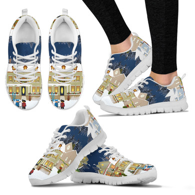 White Christmas Women's Sneakers