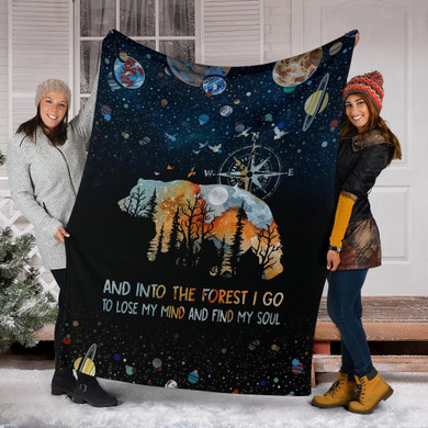 Camping Bear Premium Blanket TXX
