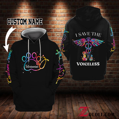 I save the voiceless Hoodie 3D custom TXX