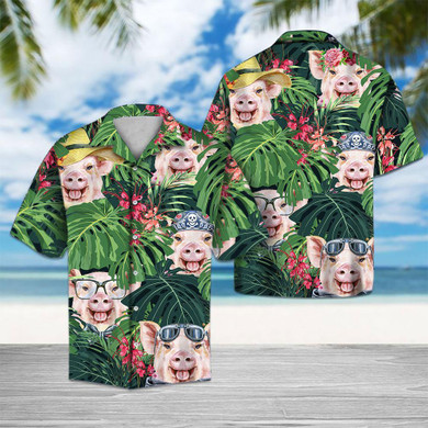 Pig Tropical Hawaiian Shirt