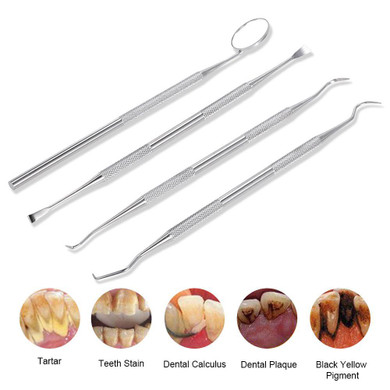 4pcs Stainless Steel Dental Tools Kit