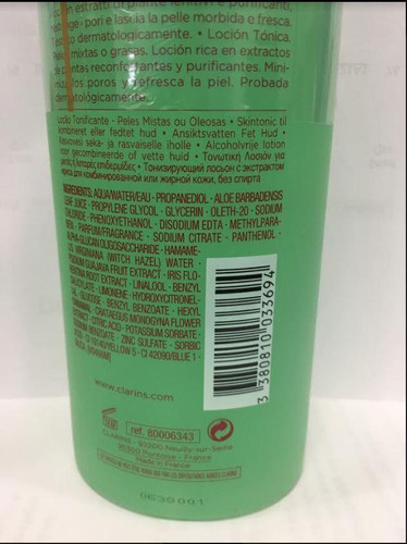 Clarins Toning Lotion