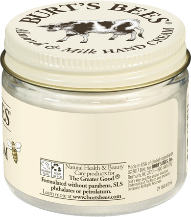 Burt's Bees Almond & Milk Hand Cream - 2 Ounce Jar