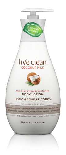 Live Clean Coconut Milk Moisturizing Body Lotion