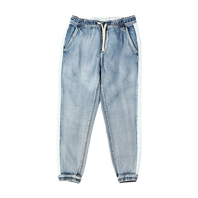 Drawstring Contrast Pants