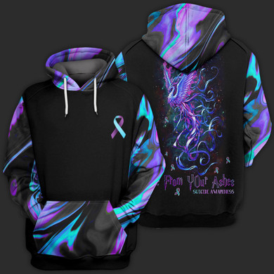 Rise From Your Ashes Suicide Awareness Hoodie 3D