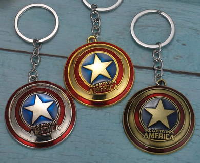 Captain America Shield Metal Key Chain