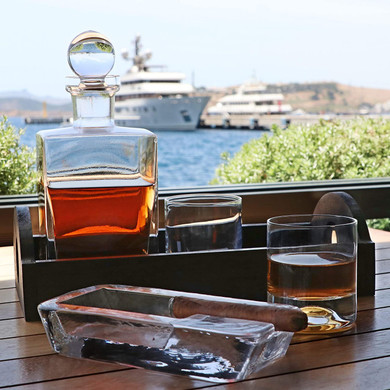 Cigar Ashtray Handmade Crystal