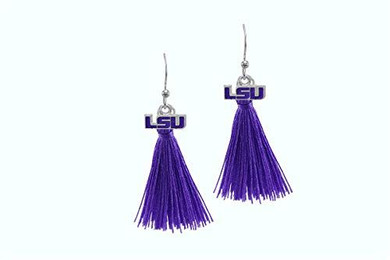 LSU Tigers Tassel Earrings