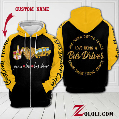 Love being a Bus Driver 3D Custom Hoodie NHN