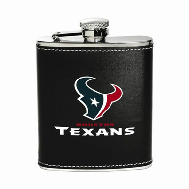 Houston Texans Leather Flask