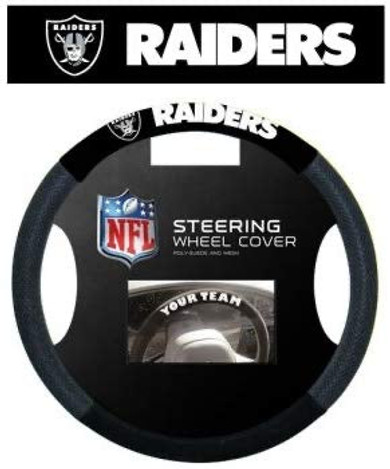 Las Vegas Raiders Steering Wheel Cover - Mesh