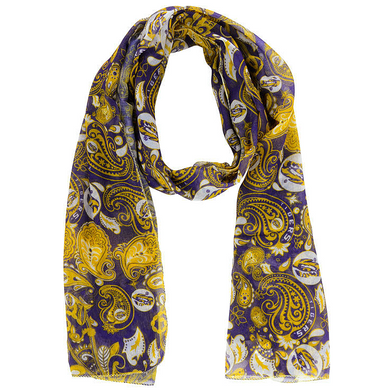LSU Tigers Paisley Scarf