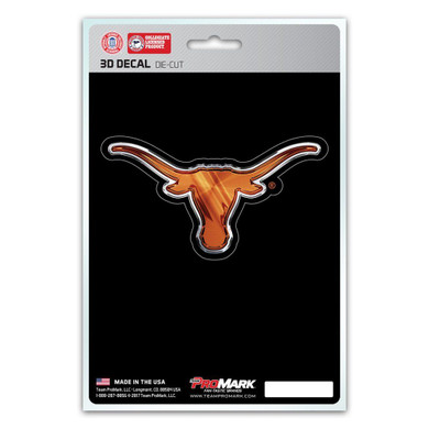 Texas Longhorns 5x8 Die Cut 3D Logo Design