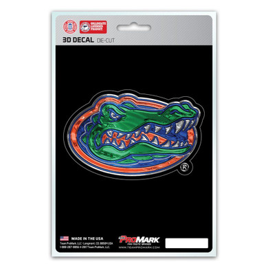 Florida Gators Decal 5x8 Die Cut 3D Logo Design
