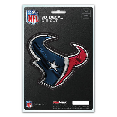 Houston Texans 5x8 Die Cut 3D Logo Design