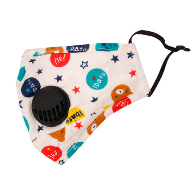 Kids White Thick Cotton Filter Mask