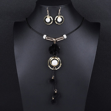 Crazy Feng Luxury Acrylic Wedding Jewelry Sets