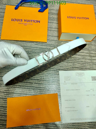 LV Designer Letter Belts