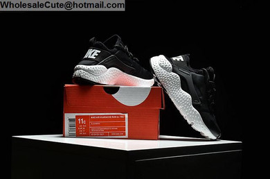 Kids Nike Air Huarache Black White
