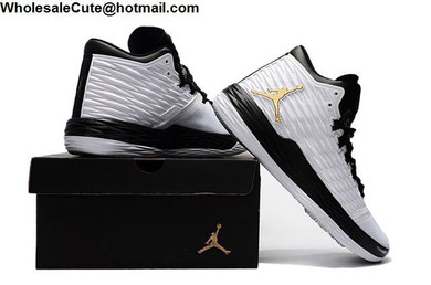 Jordan Melo M13 White Black Gold