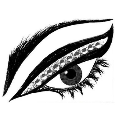Glamour Eyes® Eyelid Jewels - Silver Stardust™