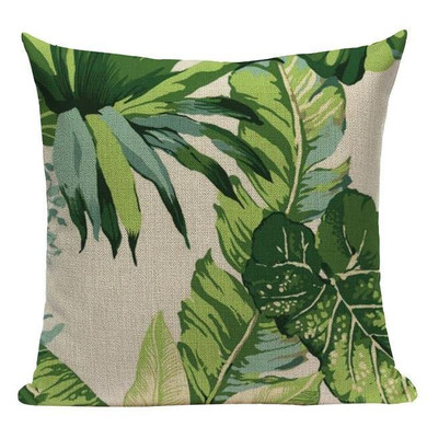 Green Leaf Cushion Covers