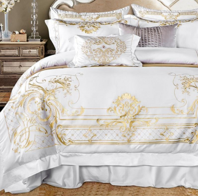 Ivy Gold Forest Duvet Cover Set (Egyptian Cotton)