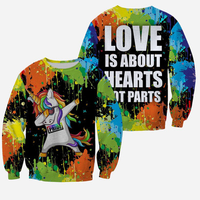 3D Dabbing Unicorn LGBTQ