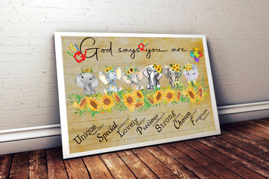 God Says You Are Autism Poster