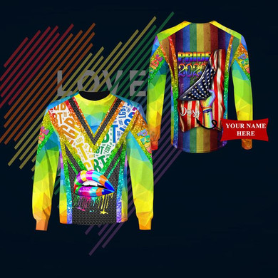 Custom 3D All Over Printed LGBT Tu Shirts Ver 3