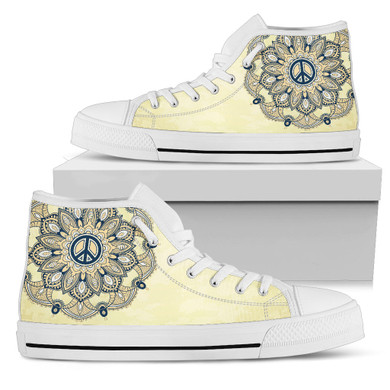 Womens Peace Mandala High Top.
