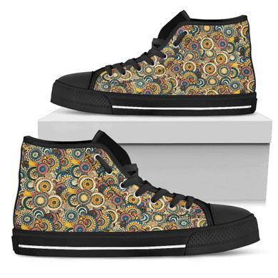 Womens Fractal Mandala High Top