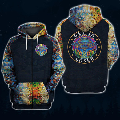 3D All Over Printed Shirt Camping Get In Loser Colorful