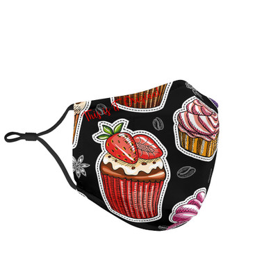 Cake & Strawberries Design Protection Face Mask