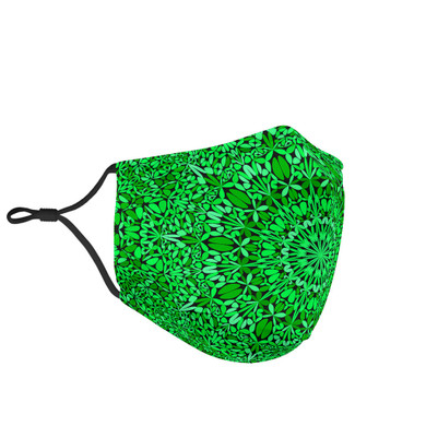 Cool Green Mandala Design Protection Face Mask