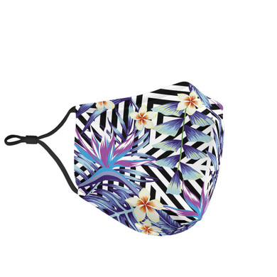 Tropical Violet Vibes Protection Face Mask