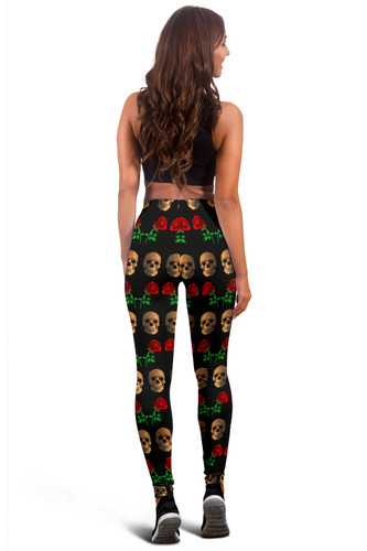 Roses and Skulls Leggings for Skull Lovers