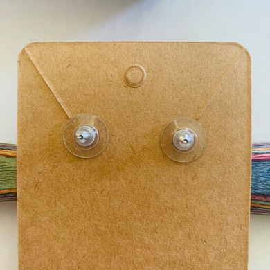 White Bead Vintage Earrings (1980's)