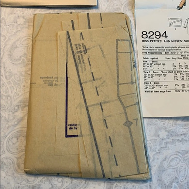 (Size 10 MP) Simplicity Vintage Dress Pattern #8294 (1969)