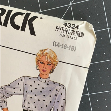 Vintage Butterick Pattern 4324 Sz. 14-16-18