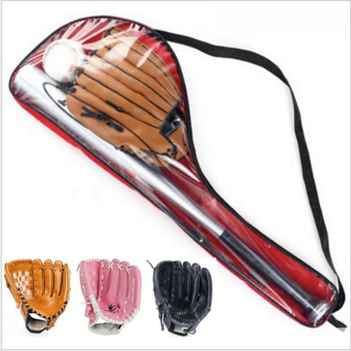 Baseball Set with Aluminum Bat +Glove +Baseball Softball Outdoor Practice Training Baseball Equipment for Children