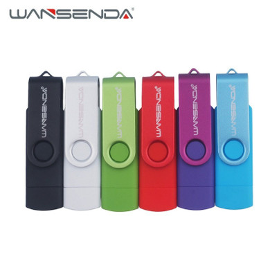 Original Wansenda Android OTG USB Flash Drive Pen Drive U disk USB 2.0 Memory Stick for Smart Phone 4G 8G 16G 32G 64G