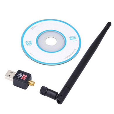 Wireless WiFi Adapter 5dB wifi Antenna 150Mbps Lan Wireless Network Card Portable USB WiFi Receiver Adaptador WiFi 802.11b/g/n