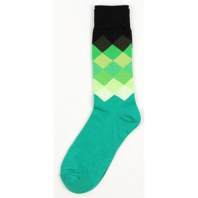 Green Patterned Socks