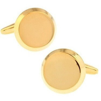 Gold Circle Cufflinks