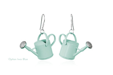 Watering Can Gardening Earrings, Quirky Jewelry