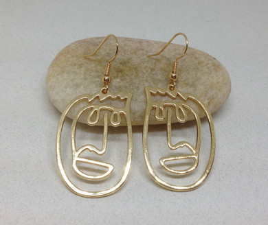 Picasso Face Earrings